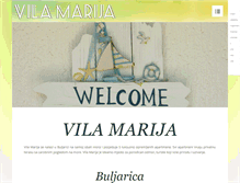 Tablet Screenshot of apartmani-buljarica.com